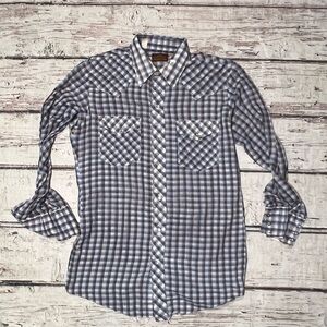 VTG Western Fashion Ranchwear Rockabilly Pearl Snap Button Down Shirt